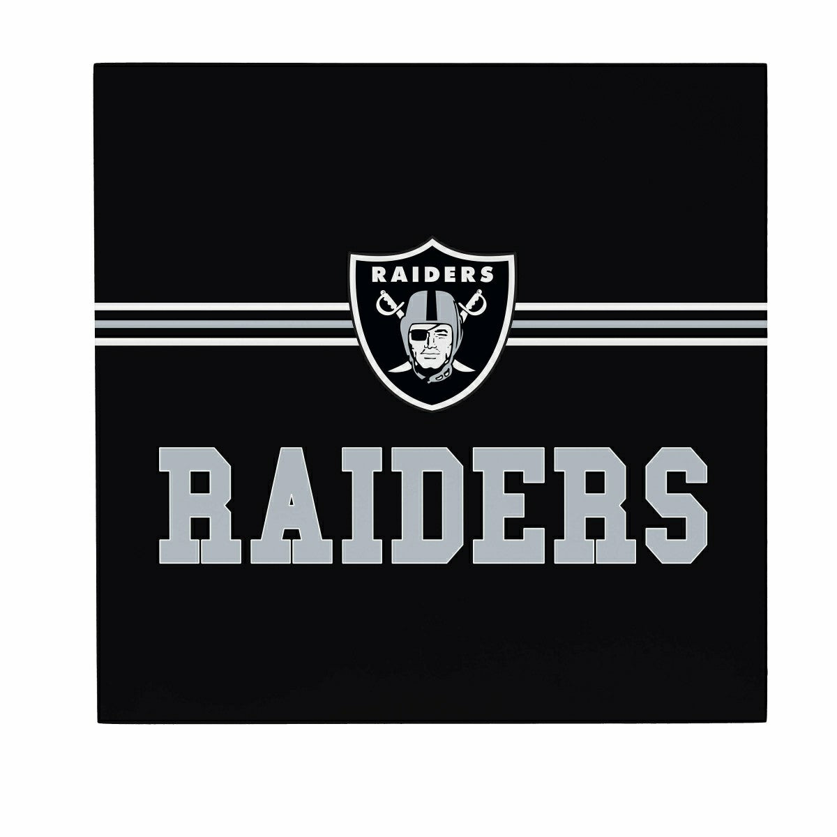 Team Sports America Signature - Las Vegas Raiders Wood Wall Sign, 12x12