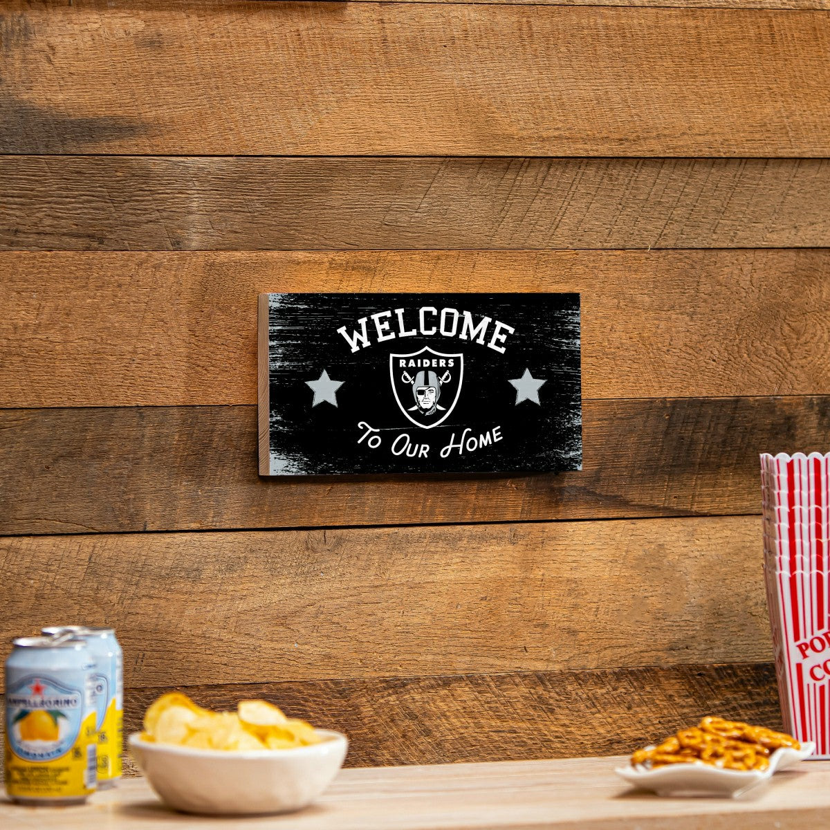 Team Sports America Classic - Las Vegas Raiders Wood Wall Sign, 6x11