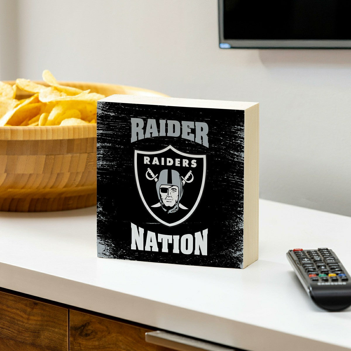 Team Sports America Essential - Las Vegas Raiders Plock, Down Home Fans, 6x6