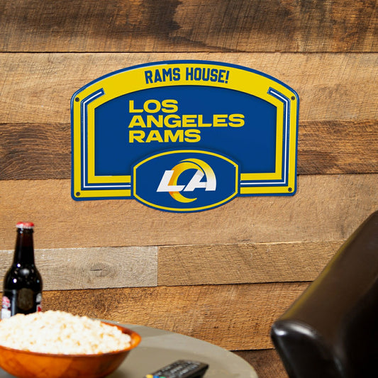 Team Sports America Trending - Los Angeles Rams USA Embossed Steel Wall Sign, 11" x 17"