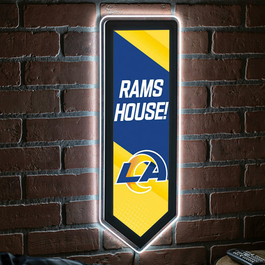 Team Sports America Value - LED Wall Decor, Pennant, Los Angeles Rams