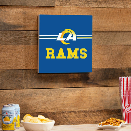 Team Sports America Best Seller - Los Angeles Rams Wood Wall Sign, 12x12