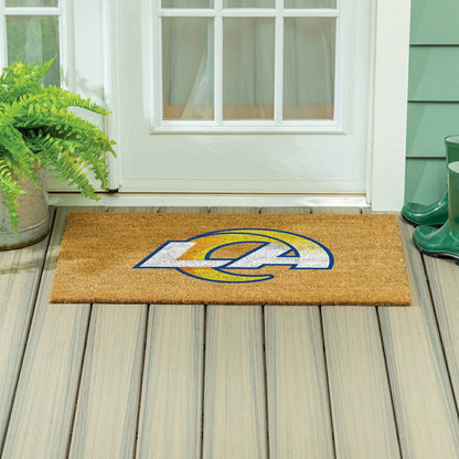 Team Sports America Essential - Los Angeles Rams Large Full Color Coir Mat, 36"x24"