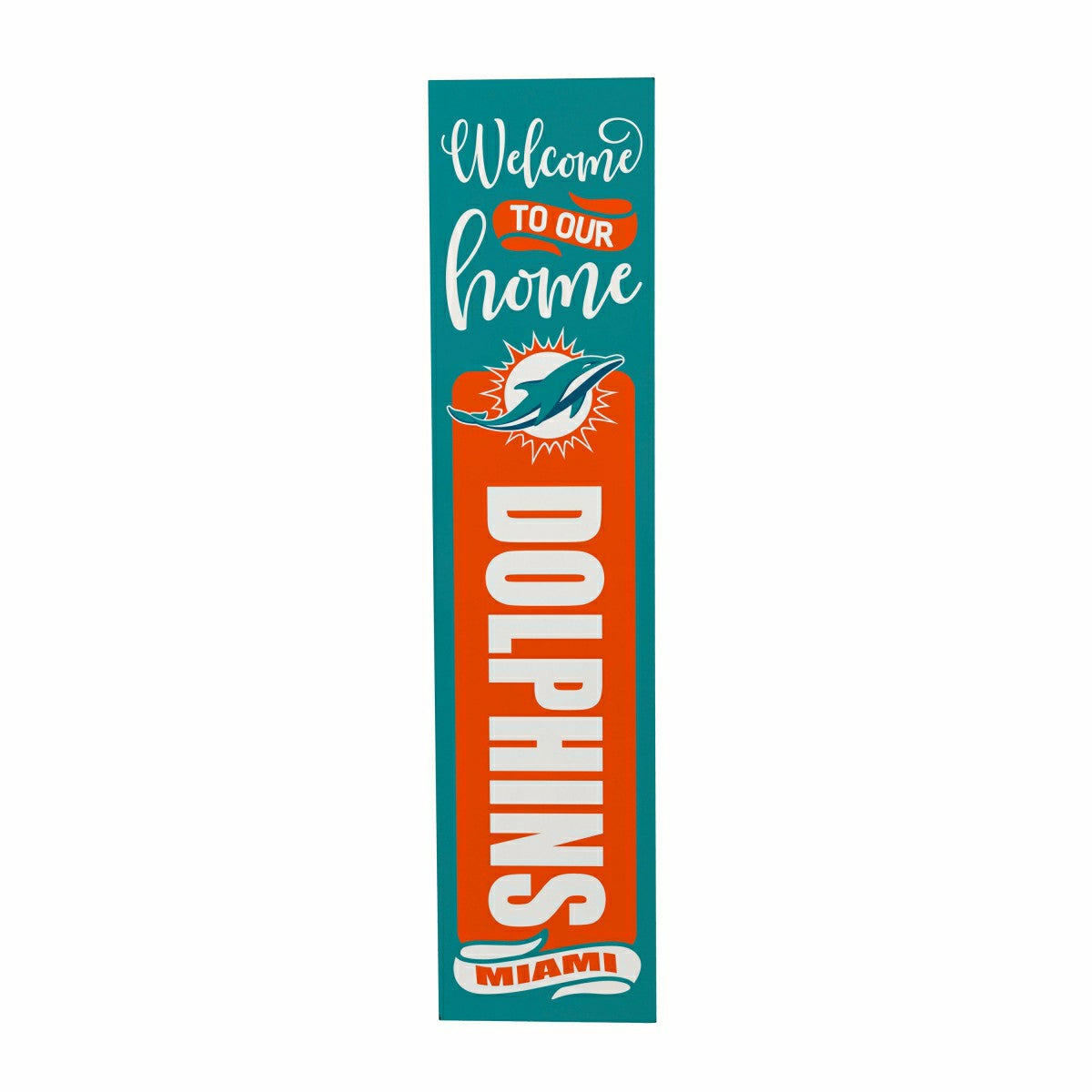 Team Sports America Value - 47" Double Sided Leaner, Miami Dolphins, Halloween