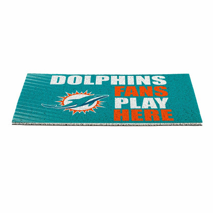 Team Sports America Exclusive - Miami Dolphins Fan Mat, 28"x16"