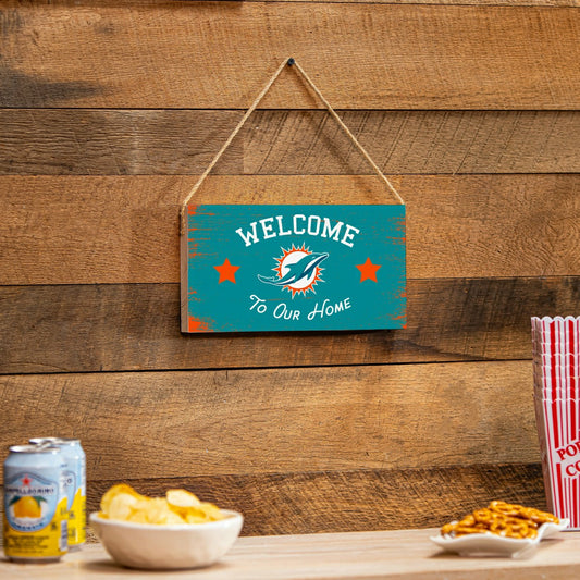 Team Sports America Everyday - Miami Dolphins Wood Wall Sign, 6x11