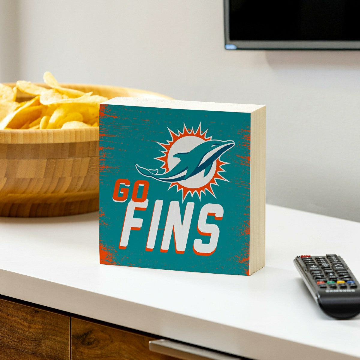Team Sports America Value - Miami Dolphins Plock, Down Home Fans, 6x6