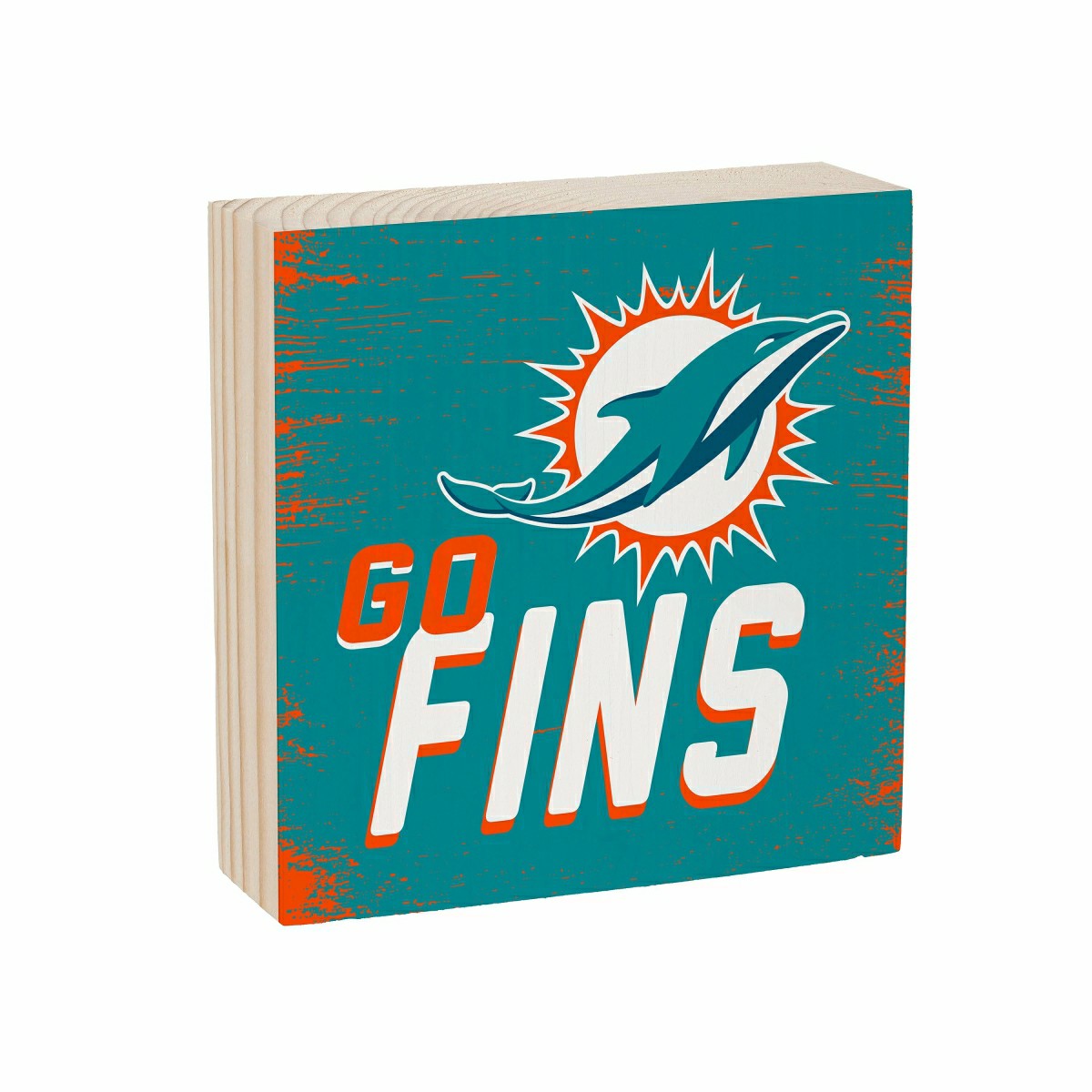 Team Sports America Value - Miami Dolphins Plock, Down Home Fans, 6x6