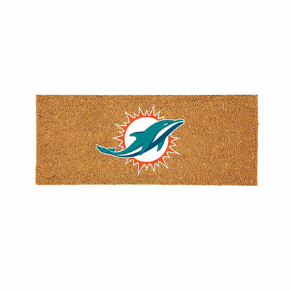 Team Sports America Recommended - Miami Dolphins Extra Large Full Color Coir Mat, 60"x24"