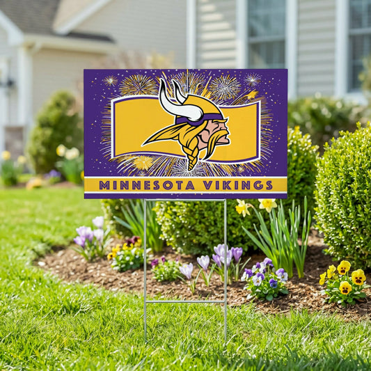 Team Sports America Value - Minnesota Vikings Yard Sign, Patriotic