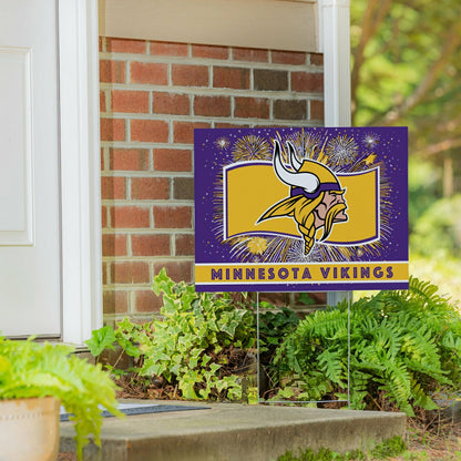 Team Sports America Value - Minnesota Vikings Yard Sign, Patriotic