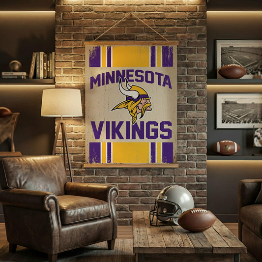 Team Sports America Best Seller - Minnesota Vikings, Canvas Wall Tapestry, Large, 54x36