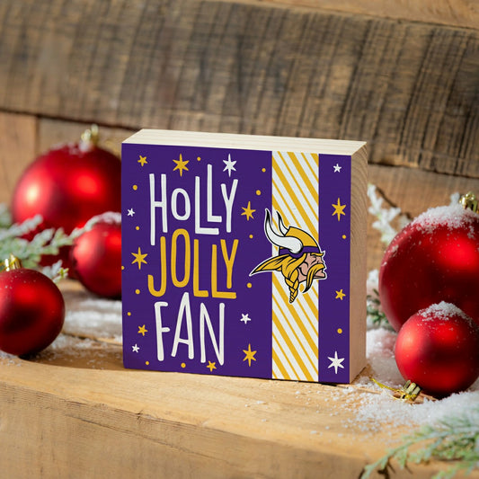 Team Sports America Classic - Minnesota Vikings Block, Holiday, 6x6