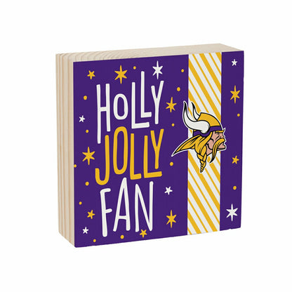 Team Sports America Classic - Minnesota Vikings Block, Holiday, 6x6