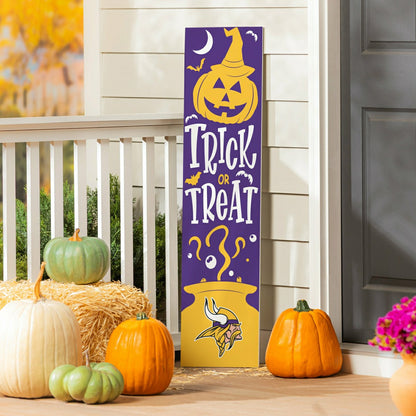 Team Sports America Essential - 47" Double Sided Leaner, Minnesota Vikings, Halloween