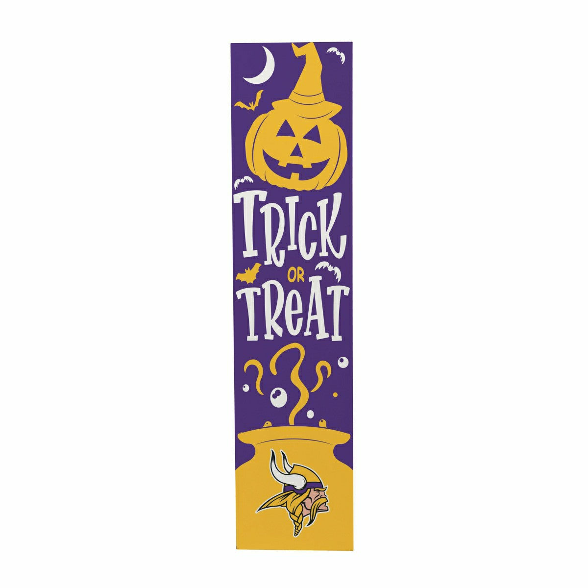 Team Sports America Essential - 47" Double Sided Leaner, Minnesota Vikings, Halloween