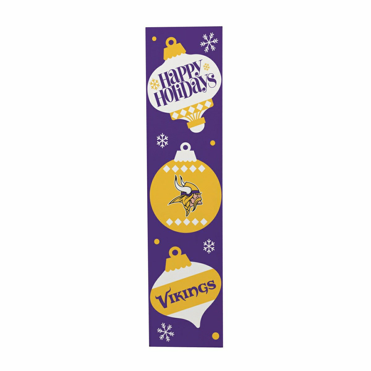 Team Sports America Value - 47" Double Sided Leaner, Minnesota Vikings, Christmas