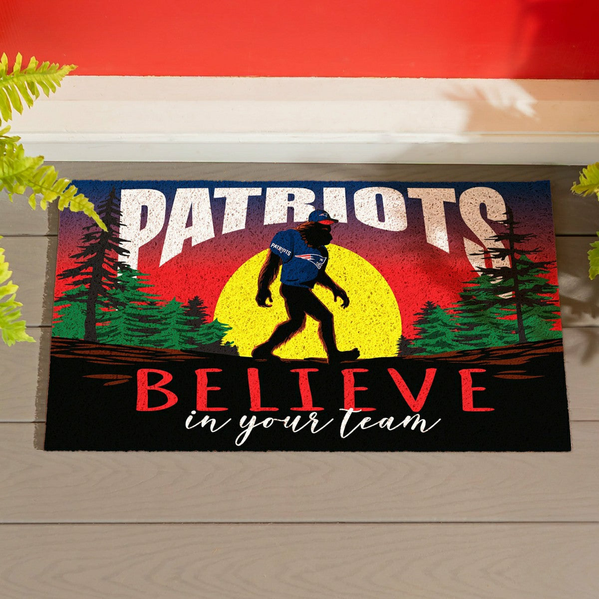 Team Sports America Classic - New England Patriots Bigfoot PVC Mat, 28"x16"
