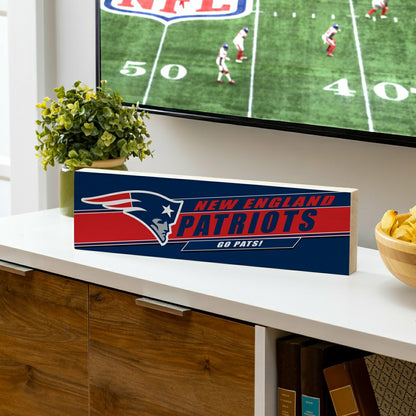Team Sports America Essential - New England Patriots Mantle Sign, Down Home Fans, 5x18