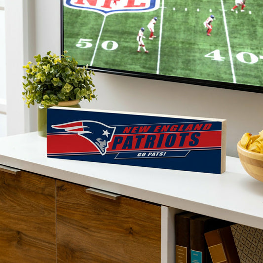 Team Sports America Essential - New England Patriots Mantle Sign, Down Home Fans, 5x18
