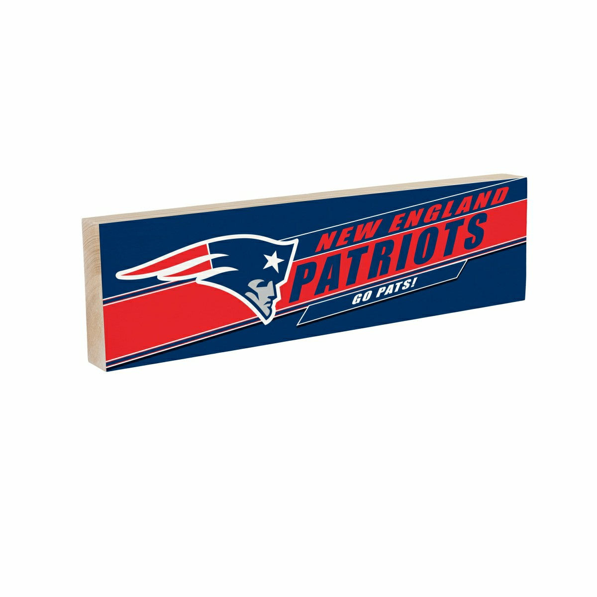 Team Sports America Essential - New England Patriots Mantle Sign, Down Home Fans, 5x18