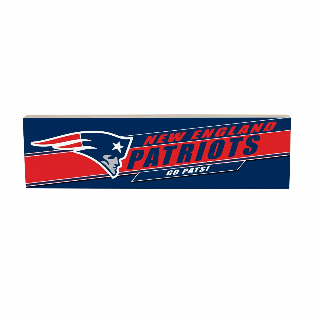 Team Sports America Essential - New England Patriots Mantle Sign, Down Home Fans, 5x18