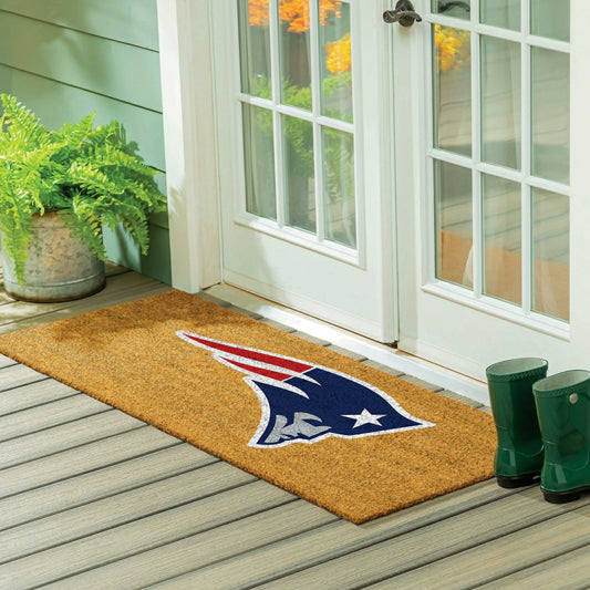 Team Sports America Trending - New England Patriots Extra Large Full Color Coir Mat, 60"x24"