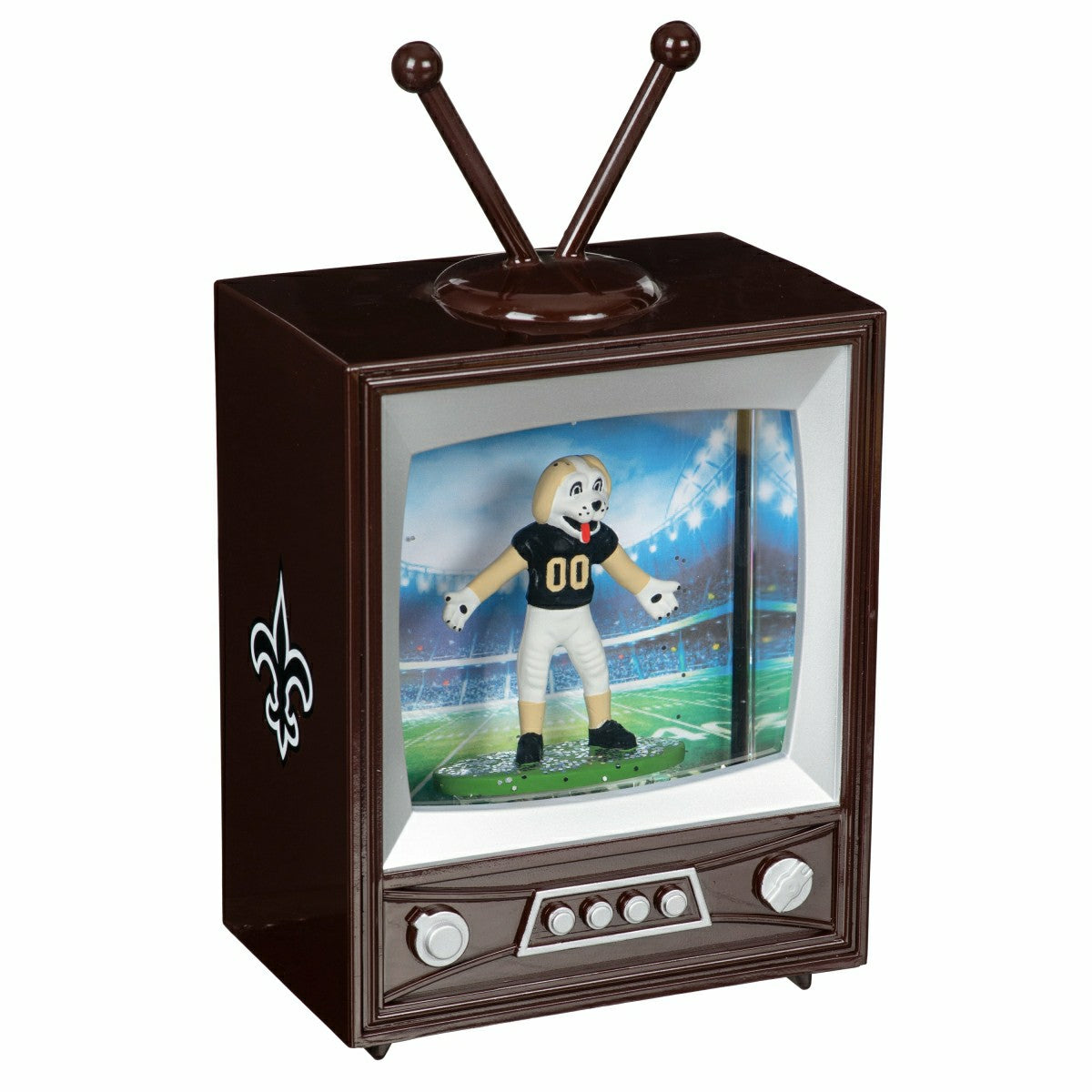 Team Sports America Best Seller - New Orleans Saints Vintage TV Water Lantern