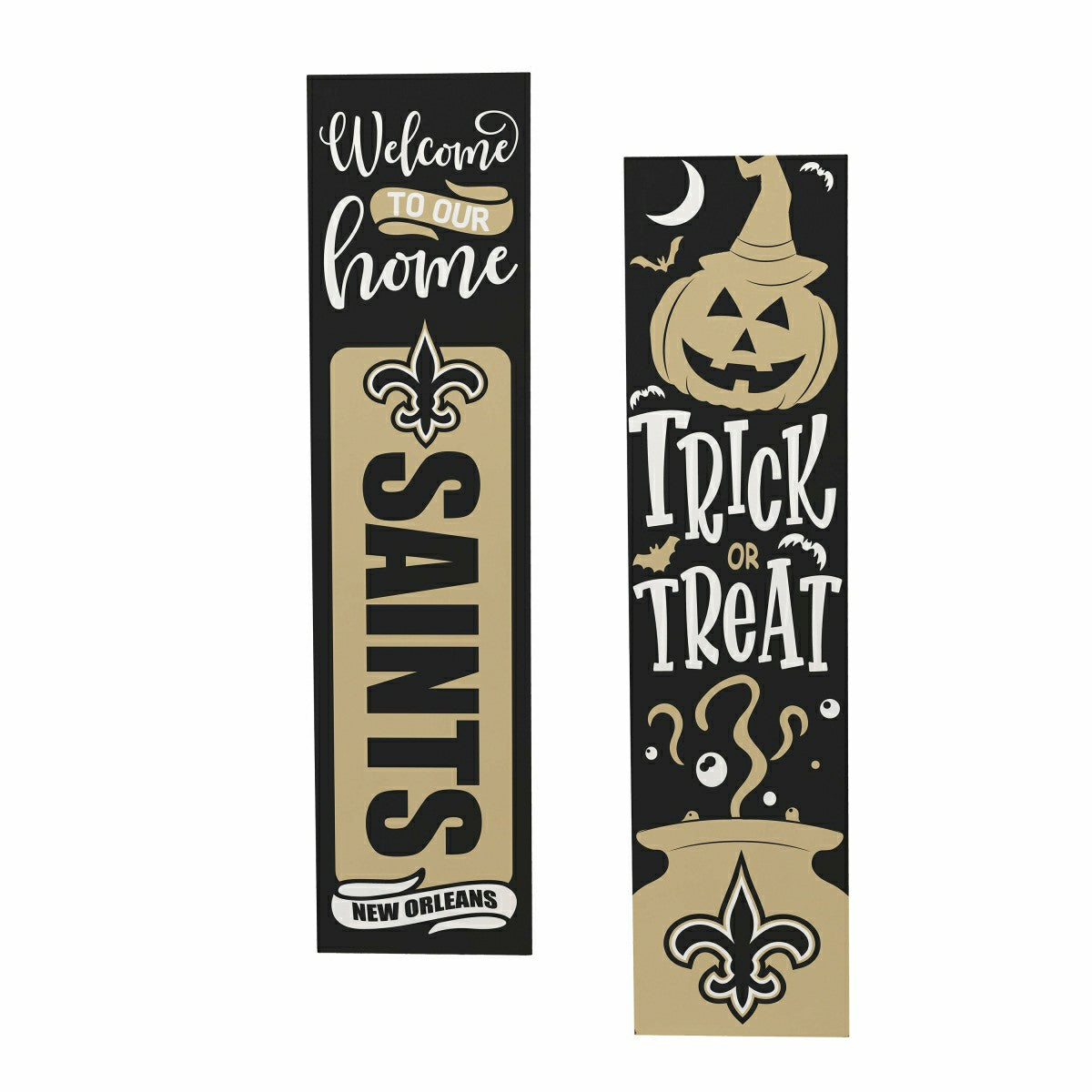 Team Sports America Trending - 47" Double Sided Leaner, New Orleans Saints, Halloween