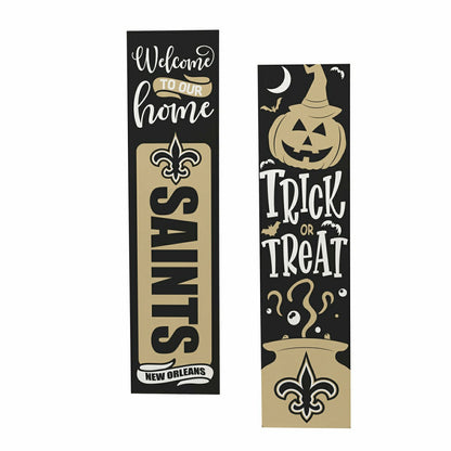 Team Sports America Trending - 47" Double Sided Leaner, New Orleans Saints, Halloween