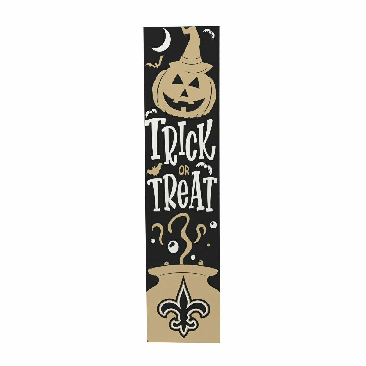 Team Sports America Trending - 47" Double Sided Leaner, New Orleans Saints, Halloween