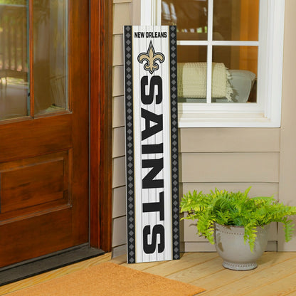 Team Sports America Recommended - 47" Double Sided Leaner, New Orleans Saints, Christmas