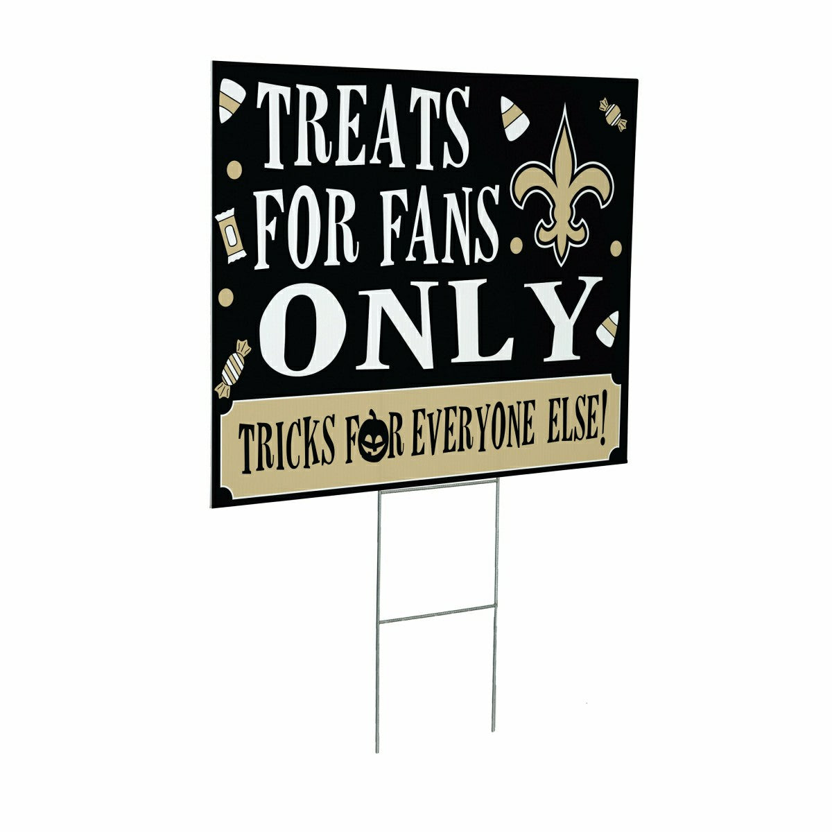 Team Sports America Trending - New Orleans Saints Yard Sign, Halloween Treats for Fans