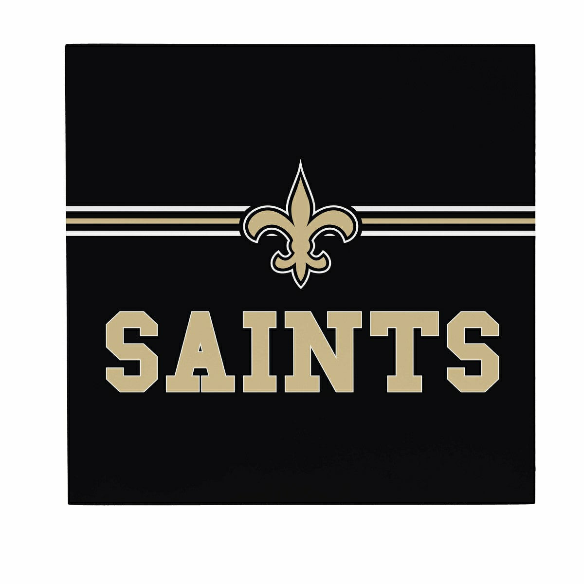 Team Sports America Signature - New Orleans Saints Wood Wall Sign, 12x12