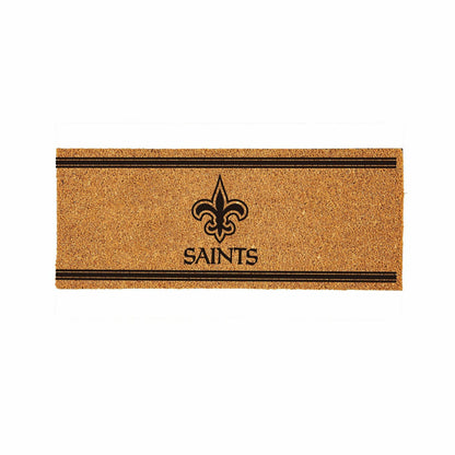 Team Sports America Everyday - New Orleans Saints Extra Large One Color Coir Mat, 60"x24"