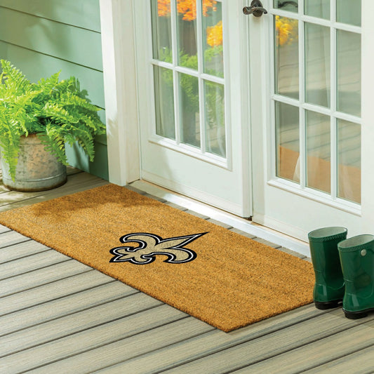 Team Sports America Value - New Orleans Saints Extra Large Full Color Coir Mat, 60"x24"