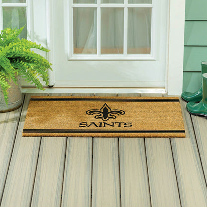 Team Sports America Trending - New Orleans Saints Large One Color Coir Mat, 36"x24"
