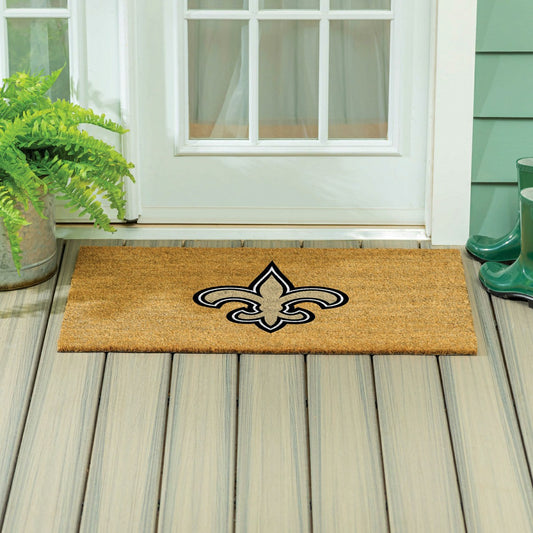 Team Sports America Best Seller - New Orleans Saints Large Full Color Coir Mat, 36"x24"