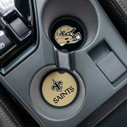 Team Sports America Signature - New Orleans Saints Car Coaster Set, 2pc