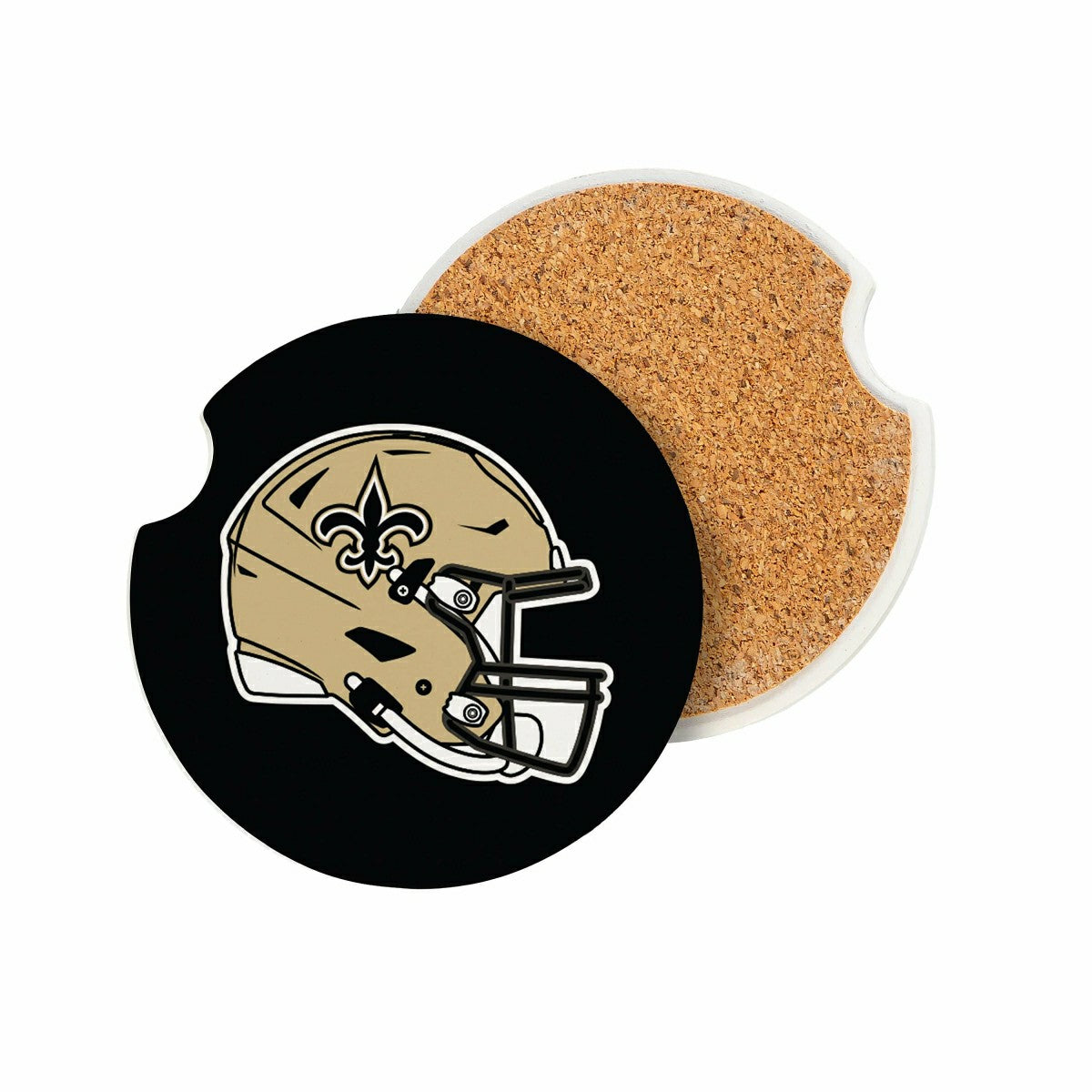 Team Sports America Signature - New Orleans Saints Car Coaster Set, 2pc