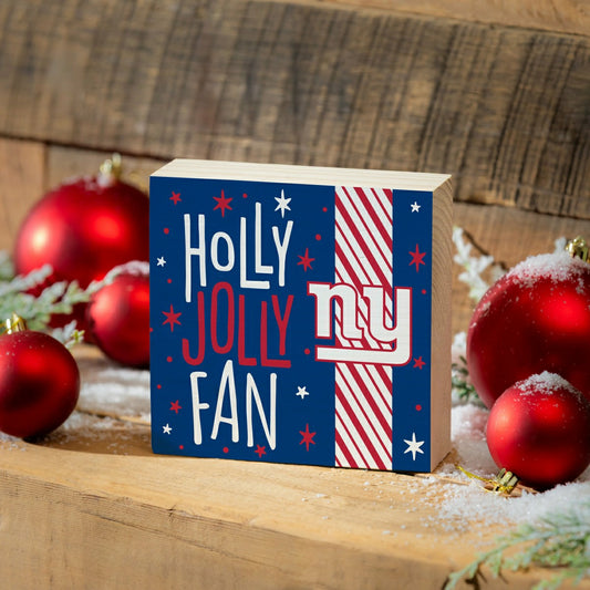 Team Sports America Recommended - New York Giants Block, Holiday, 6x6