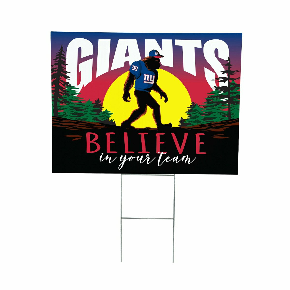 Team Sports America Value - New York Giants Yard Sign, Bigfoot