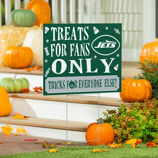 Team Sports America Recommended - New York Jets Yard Sign, Halloween Treats for Fans