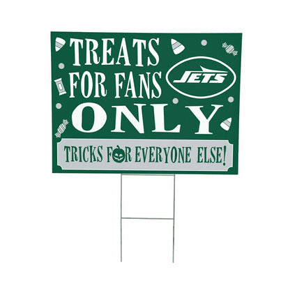 Team Sports America Recommended - New York Jets Yard Sign, Halloween Treats for Fans