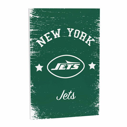 Team Sports America Signature - New York Jets Wood Wall Sign, 16x24