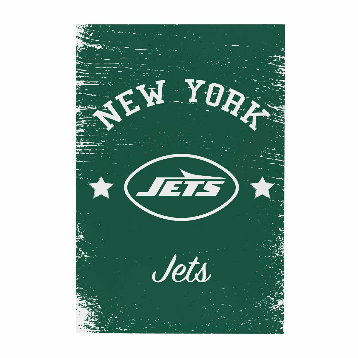 Team Sports America Signature - New York Jets Wood Wall Sign, 16x24