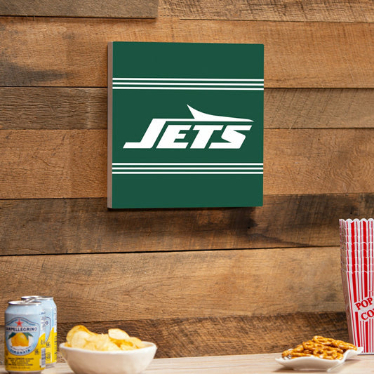 Team Sports America Essential - New York Jets Wood Wall Sign, 12x12