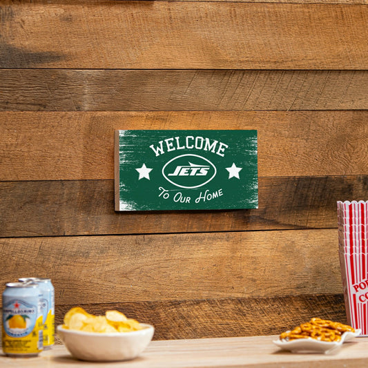 Team Sports America Everyday - New York Jets Wood Wall Sign, 6x11