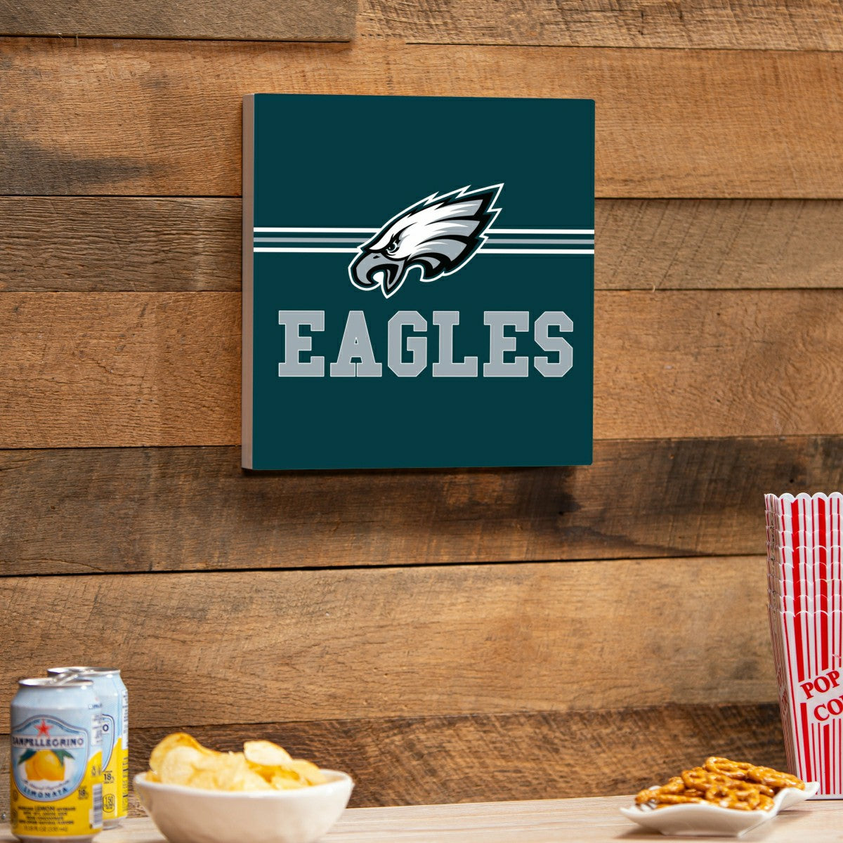 Team Sports America Recommended - Philadelphia Eagles Wood Wall Sign, 12x12