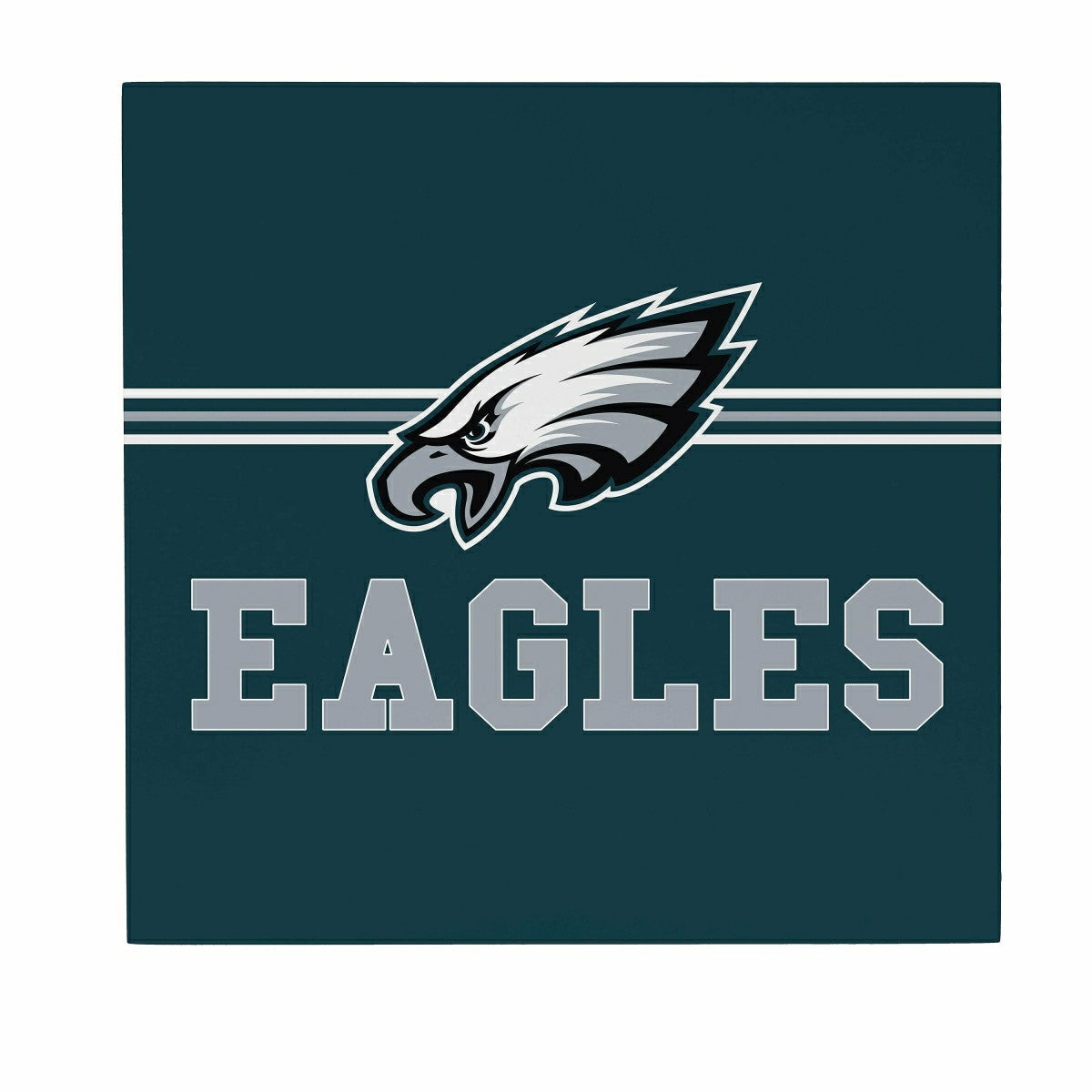 Team Sports America Recommended - Philadelphia Eagles Wood Wall Sign, 12x12